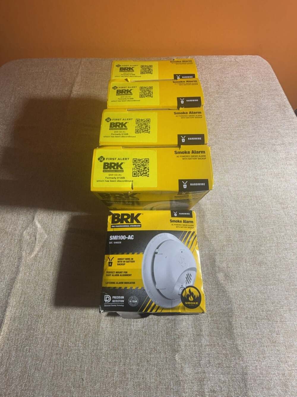 BRK SMI100-AC Smoke Alarm 5 Pack